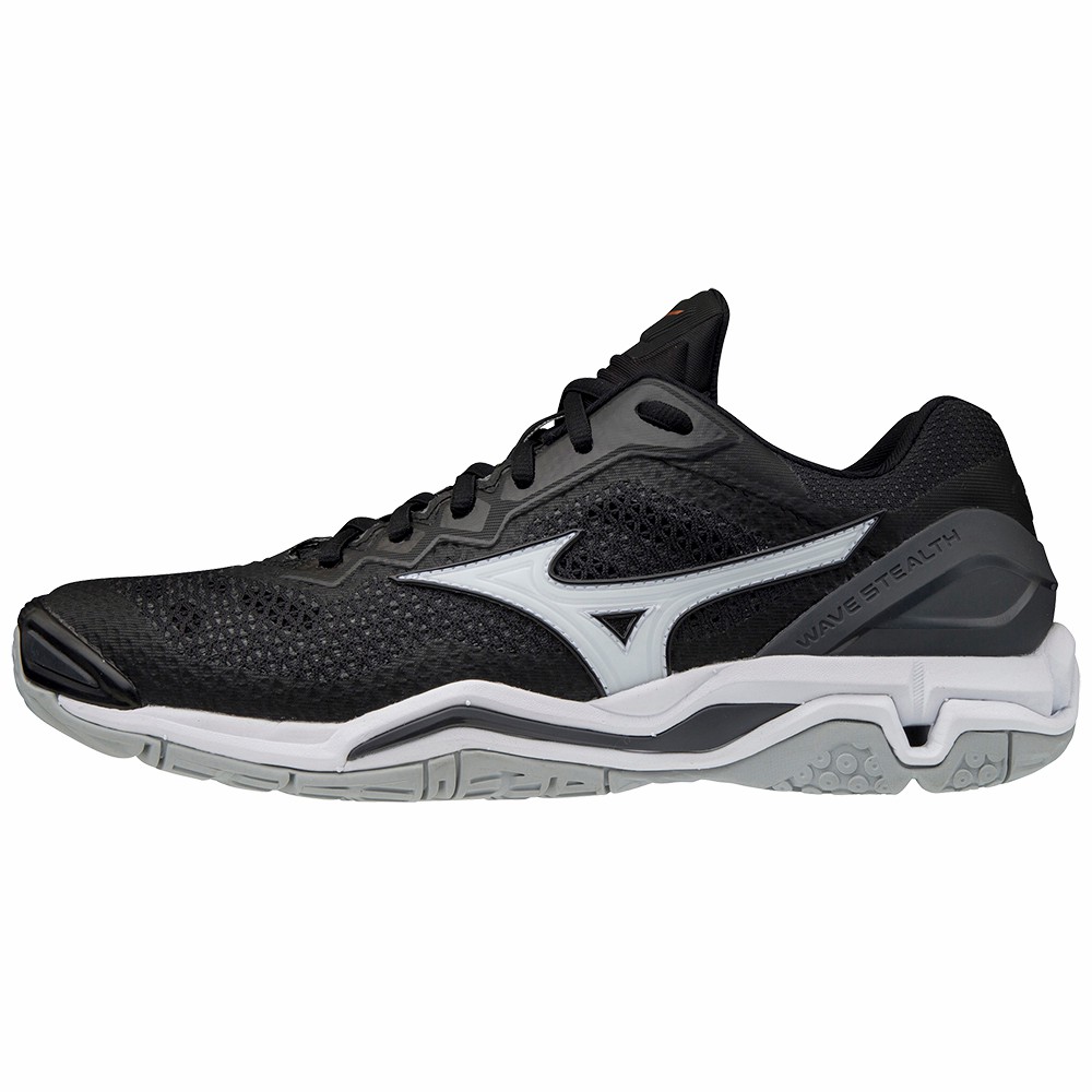 Scarpe Da Pallamano Mizuno Wave Stealth V Donna - Nere/Bianche - 30647-VWLF